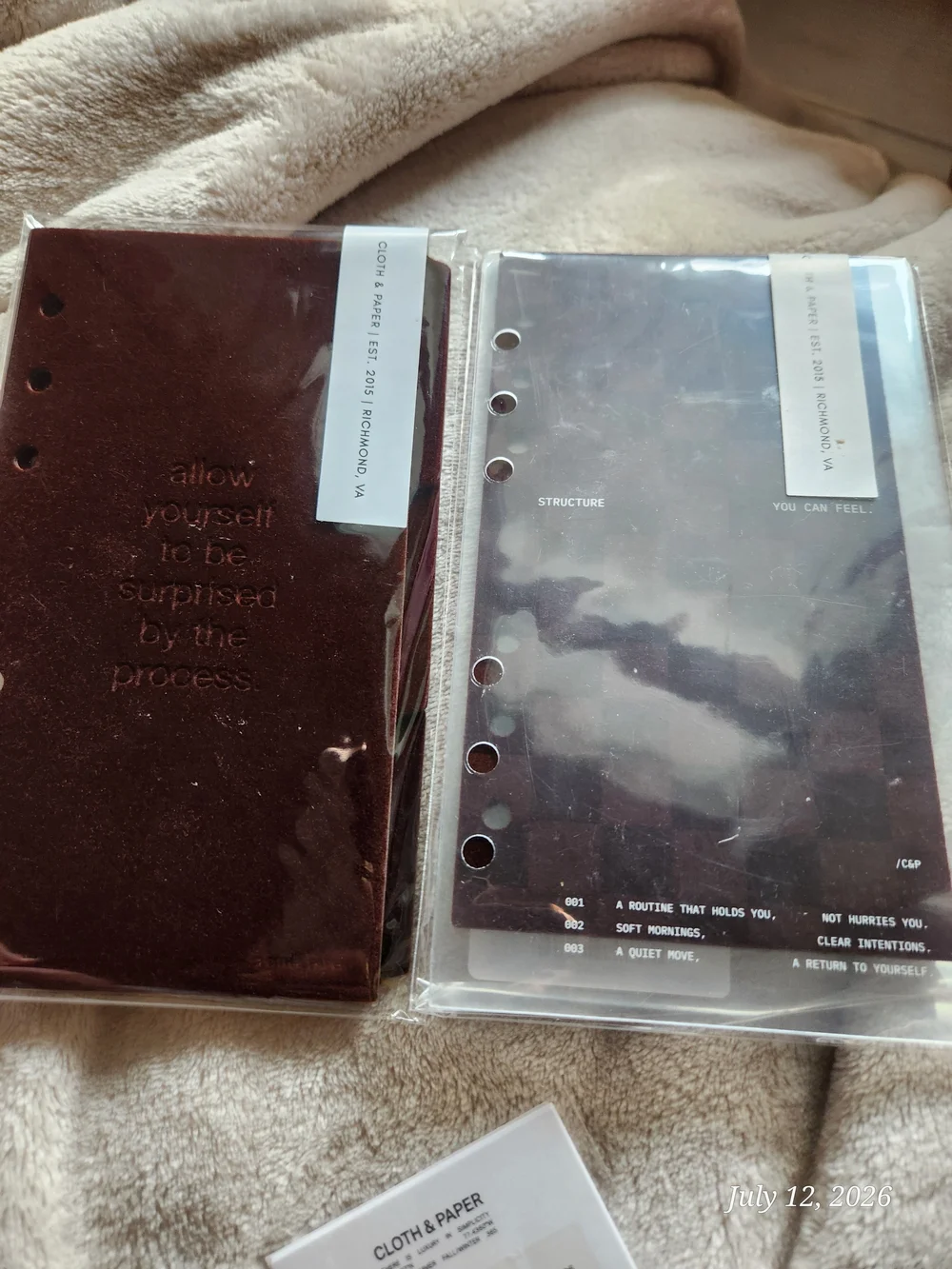 Cloth And Paper Velvet Set Personal